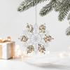 Transparent Acrylic Christmas Ornament Hanging Loop Snowflake Ornament  Window Decoration