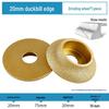 Stone Edge Grinding Wheel for French Edge Granite & Marble Tile - Trimming, Rounding, and Grooving with Angle Grinder