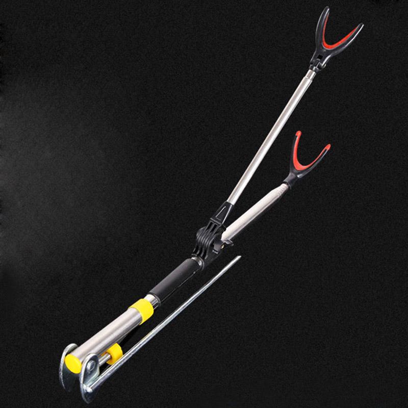 Stainless Steel Fishing Rods Support V Shape Head Adjustable Anti-Slip Stable Strong Fishing Rod Bracket For Fishing Tool
