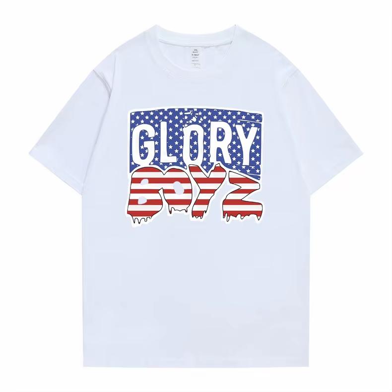 Rapper Chief Keef Glory Boyz 100% Baumwolle Herrenhemd Rundhals Grafik Kurzarm Damen Vintage Hip Hop Y2k T-Shirt