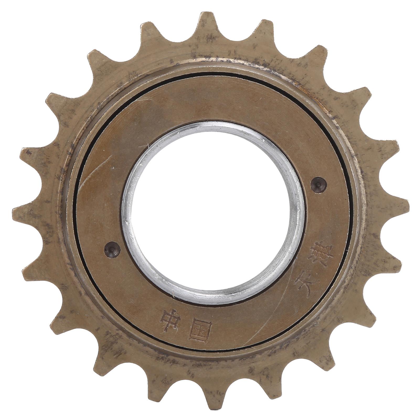 Igeteck Brown Bicycle Freewheel Run Smoothly Riding Effortlessly Rotate Lightly Rear Single Speed Flywheel For Single Speed Fold Bike