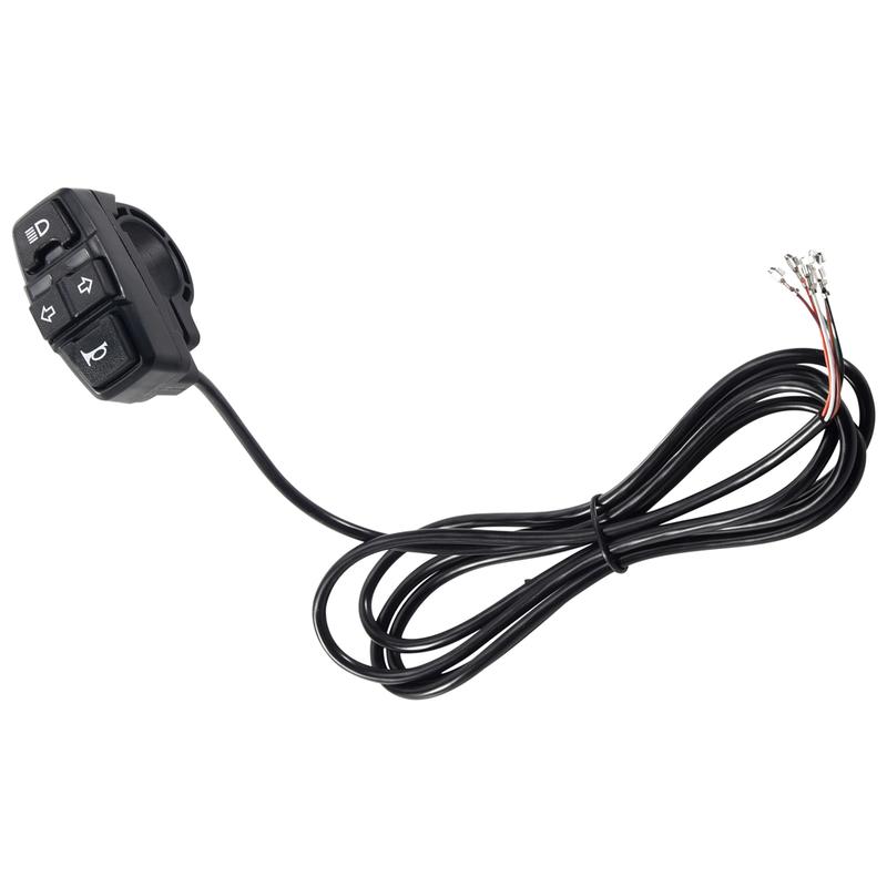 

A51K-Ebike Light Switch+Horn and Turning Light Switch Scooters Electric Bicycle Intelligent Mountain Bike DIy Accessories,48V