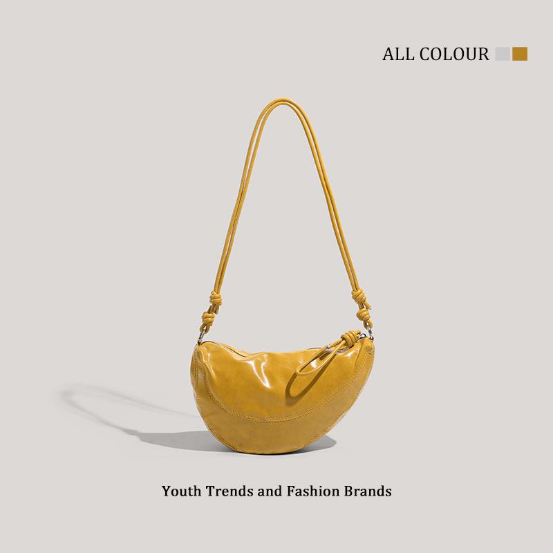 New Niche Fashion Croissant Bag, High-end Sense Versatile Commuter Half-moon Bag, Shoulder Crossbody