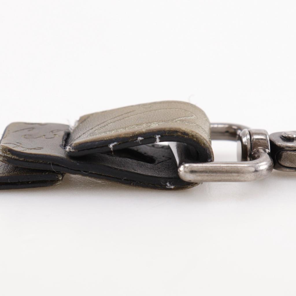 Berluti Calligraphy key ring Brown leather unisex Used