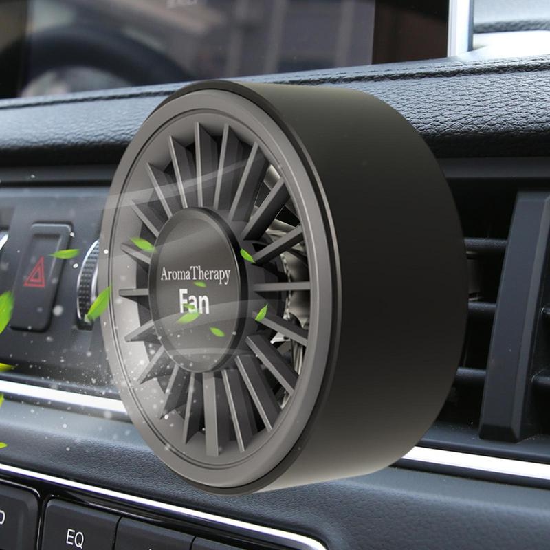 Car Vent Fan USB Car Fan For Air Vent Portable Cooler Device With Colorful Light Scent Decoration For Truck RV Van Room Home