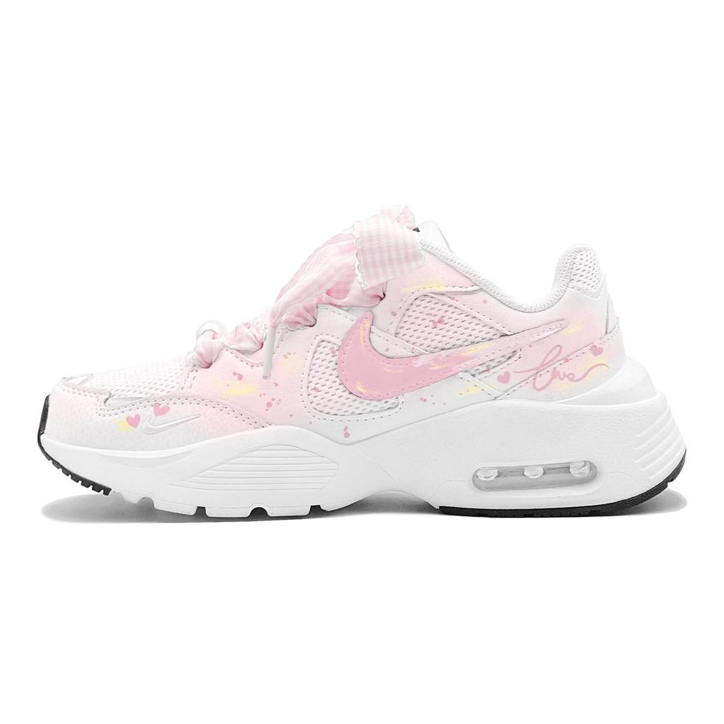 Nike Air Max Fusion Abrasion Resistant Low top Running Shoes Women's Pink Blue CJ1671-100(TeamS3-S-BOX)