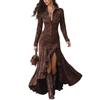 2025 British Retro Slim Fit Dress with Irregular Hem for Autumn/Winter