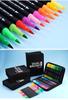 120-Color Double-Ended Watercolor Marker Pen Set for Painting, Doodling, and Outlining with Children's Paint Brushes