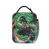 Zoros Green Dragon Fire Water Art Lunch Bag  Convenient Lunch Box Women Office Designer Cooler Bag Oxford Thermal Lunch Bags