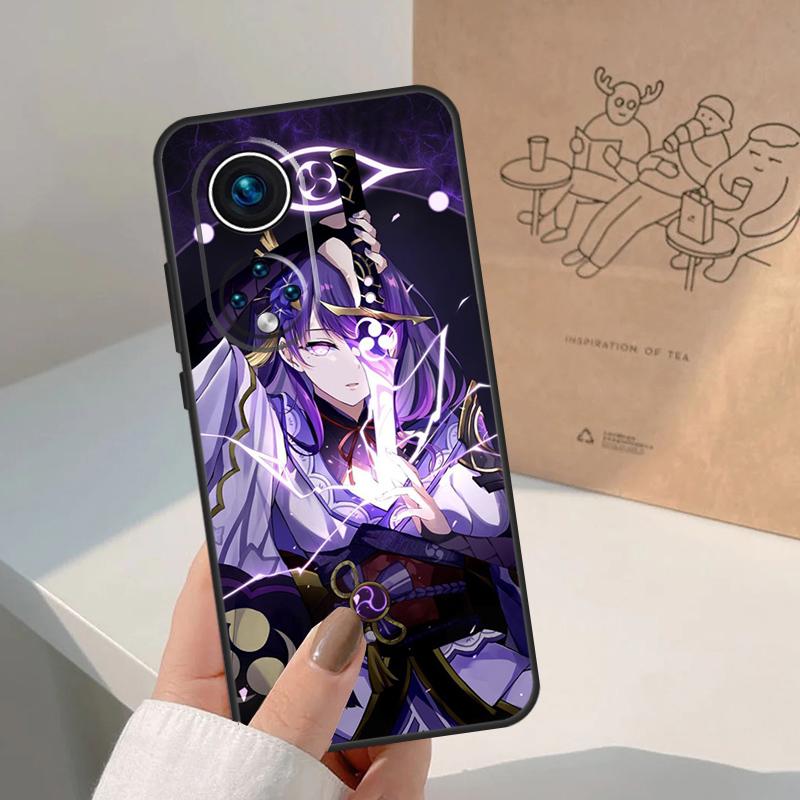 Genshin Impact Raiden Shogun Case For Honor Magic 8 Pro 5 6 7 Lite Honor 400 200 Pro X9c X9b X9a X8a X8b 50 70 90 Cover