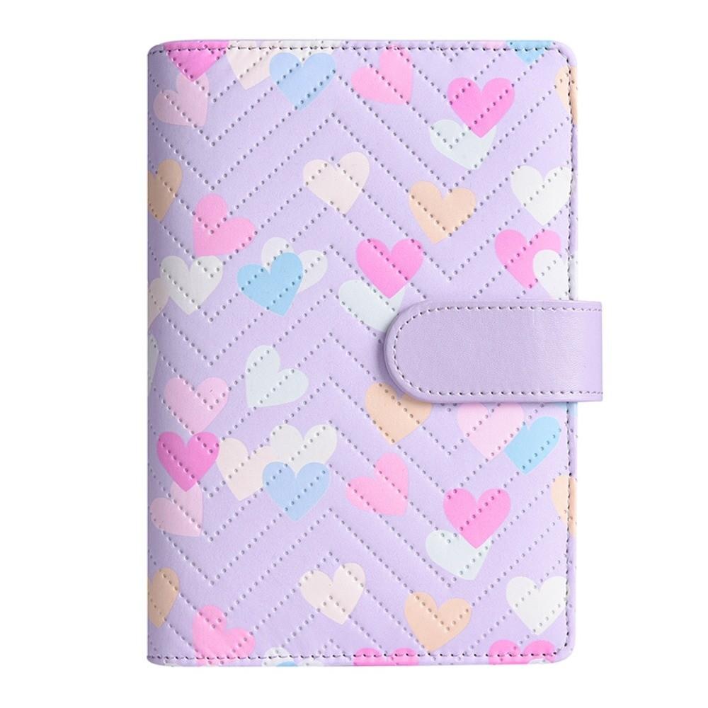 A6 Binder Notebook PU Leather Savings Book Creative Budget Binder  for Cash Budget Storage