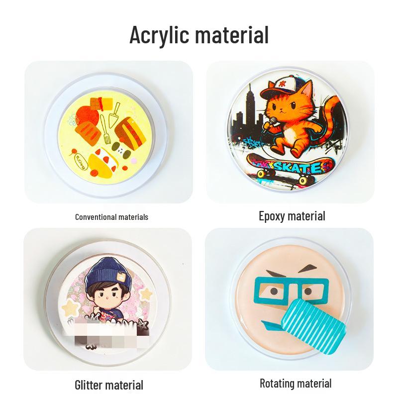 Custom Glitter Enamel Rotating Acrylic Magnetic Holder