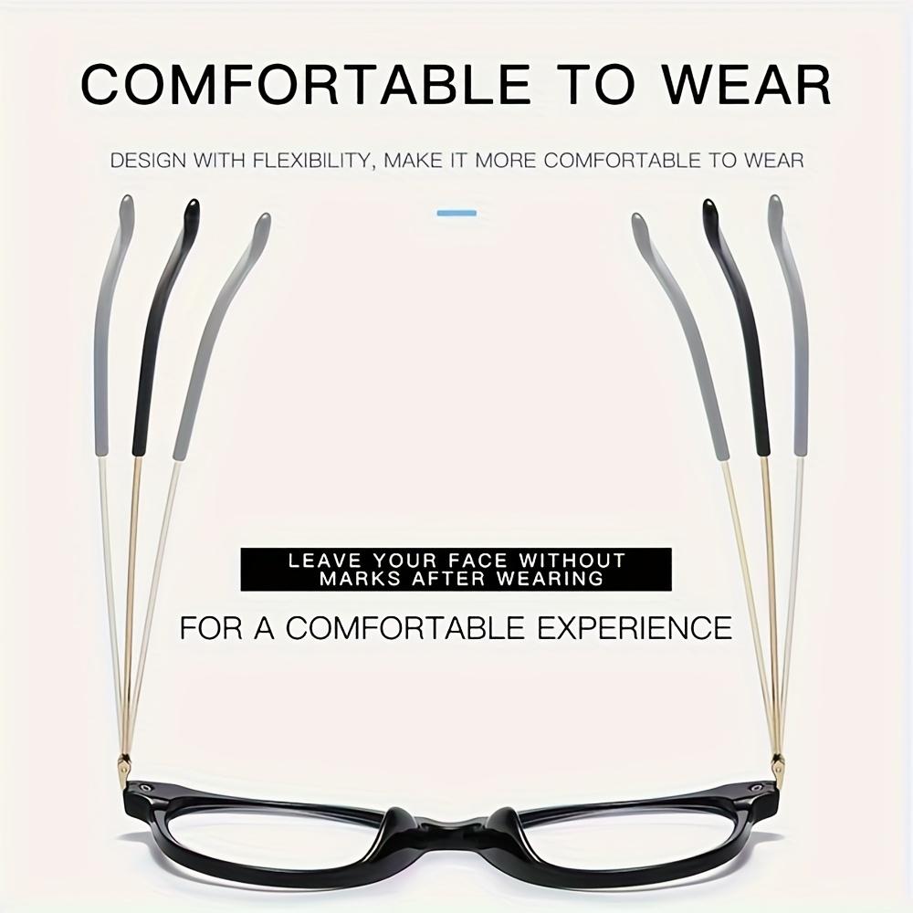 1 Pair New Simple INS Style Metal PC Glasses Frame Unisex Anti Blue Light Color Changing Eyewear