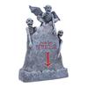 Tischplatte Grabstein Dekoration Harz Beleuchtet Gruselig Miniatur Geist Schädel Friedhof Grabstein