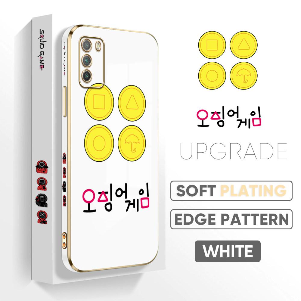 Bunte Druckmuster Quadratisches Randmuster Gehäuse Überzogene Telefonschale Luxus Überzogene Weiche Telefonhülle für Huawei Honor Xiaomi Redmi