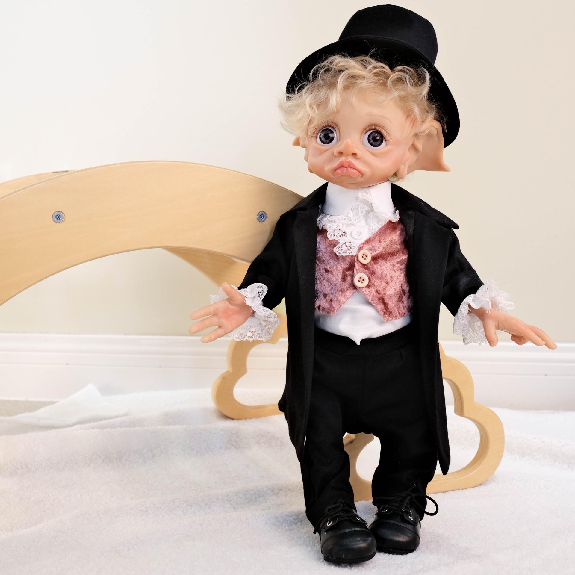 17-Inch Realistic Elf Doll - Cute Baby Design for Cross-Border E-commerce Dropshipping. 17-inch