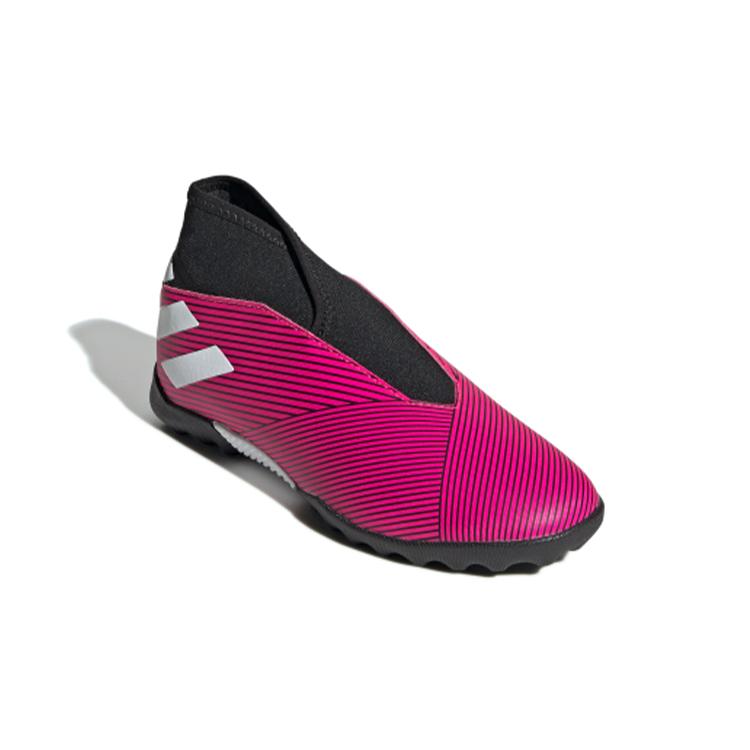 adidas Nemeziz 19.3 LL TF J Breathable And Slip Resistant Mid Top Kids' Soccer Shoes Bright Pink Kids' EF8849