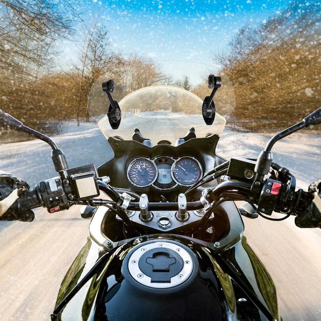 Motorcycle Windshield Adjustable Motorbike Universal Clear Windshield Reusable Transparent Motorcycle Modified Wind Deflector