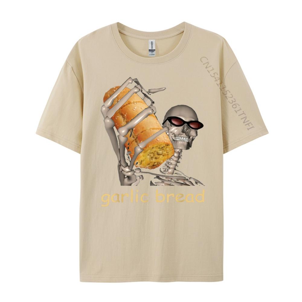 Garlic Bread Cool Skeleton Meme Funny Funny Shirt New Year Geek