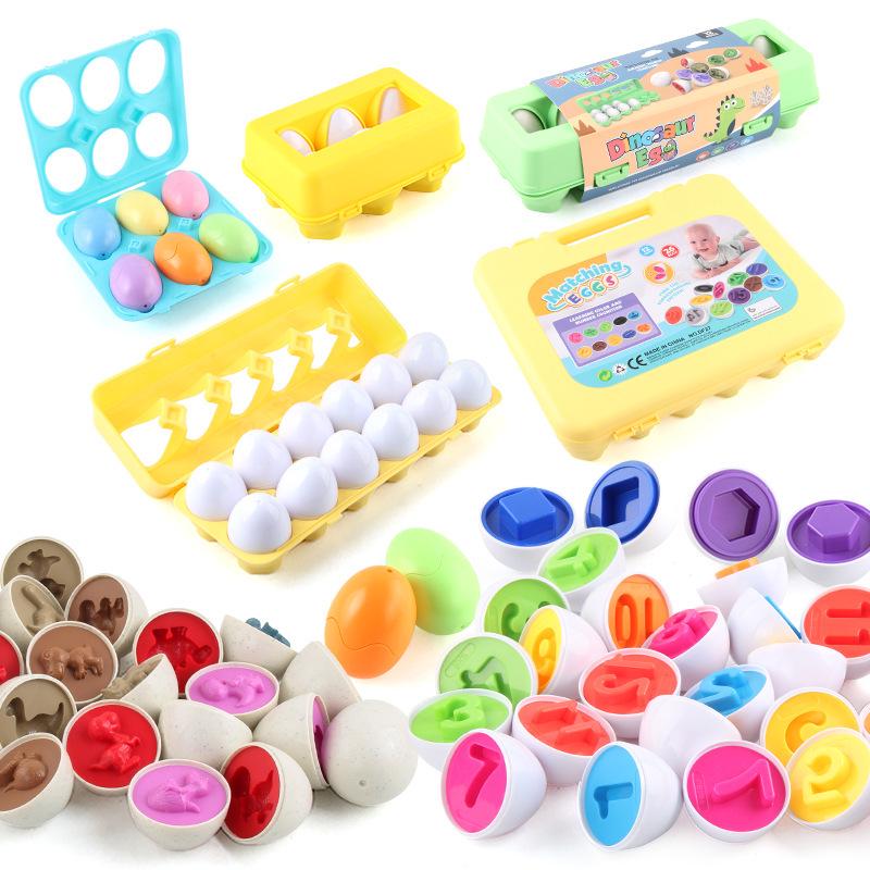 50 Style Matching Smart Eggs: Educational Toys for Early Childhood Cognitive Development