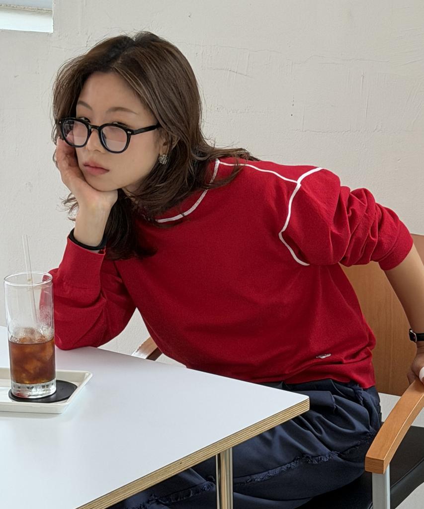 UNIVERSE GARMENT Soft Daily Knit_Red
