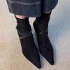 Design Autumn Fashion Elastic Slim Women Ankle Boots Fashion Party Stripper Female Shoes Ladies High Heel Short Botas Para Mujer