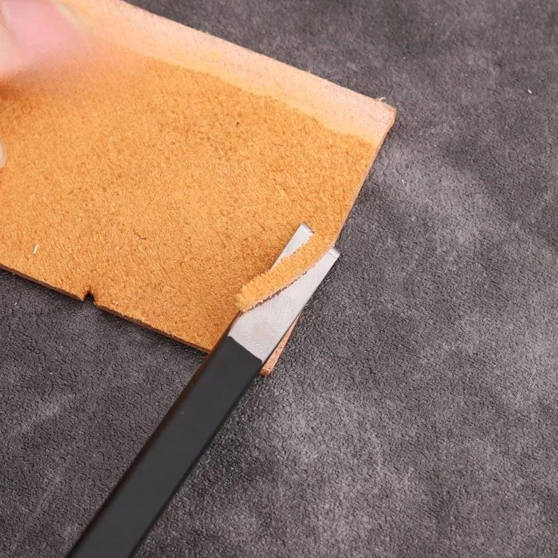 3pcs Leather Thinning Knife Hand DIY Leather Edge Thinning Shaving Diagonal Shaving Shovel Leather Craft Tools