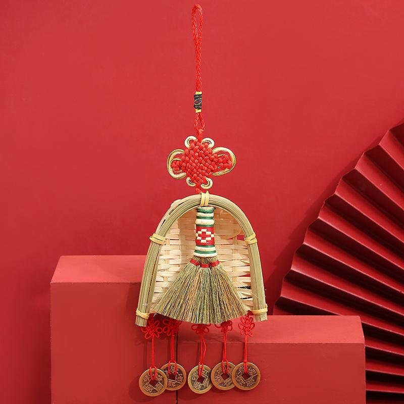 

Дверная ручка, маленькая метла, украшение для дома, декор на год, весенний фестиваль, подвесные украшения, праздничные украшения для дома, принадлежности