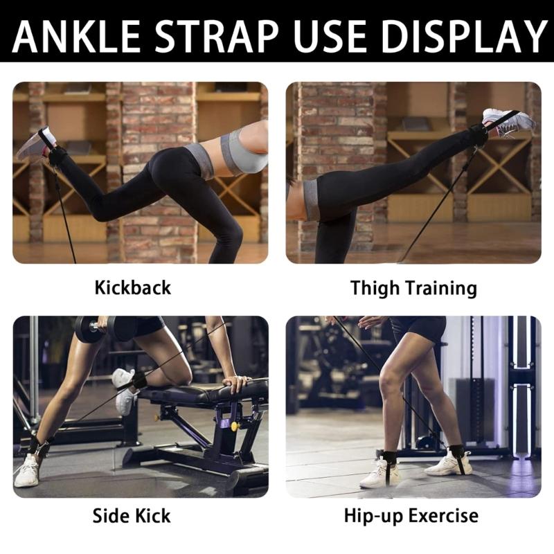 Adjustable D Buckle Ankle Strap Attachment Leg Strength Training Sports Protective Gear With Weight Boosters Belt Buckle