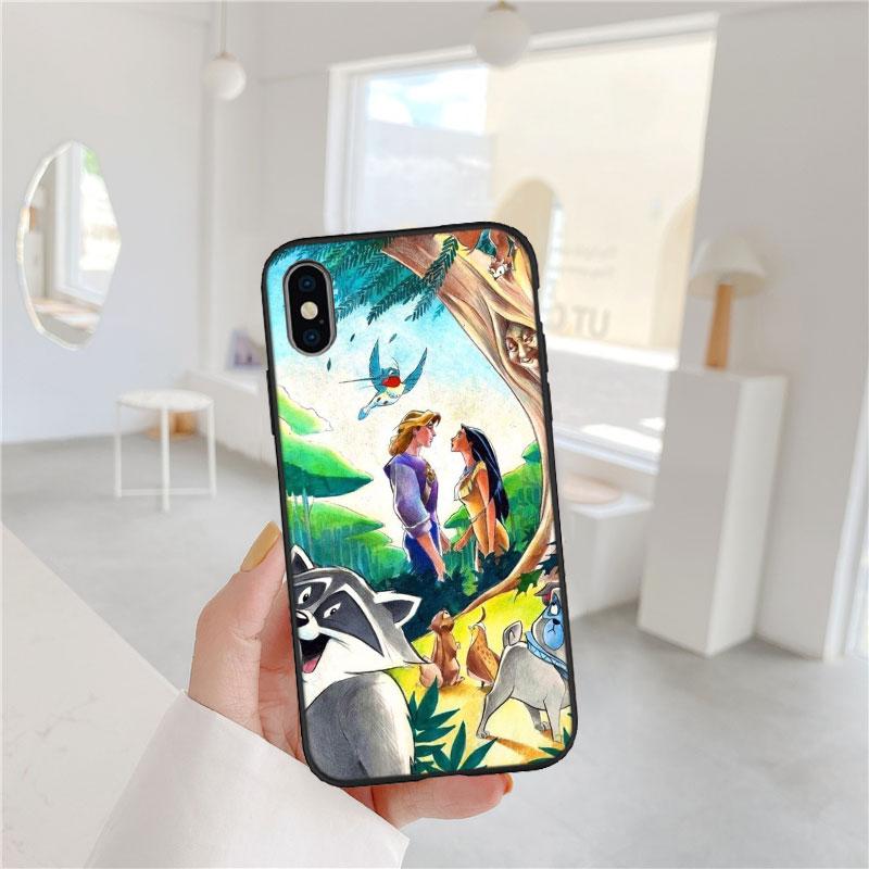 CJ41 Disney Pocahontas Soft Shell Phone Case for Redmi Note 10 11 12 Pro Max 10S 10C 10T 11A 11S 12S 12C