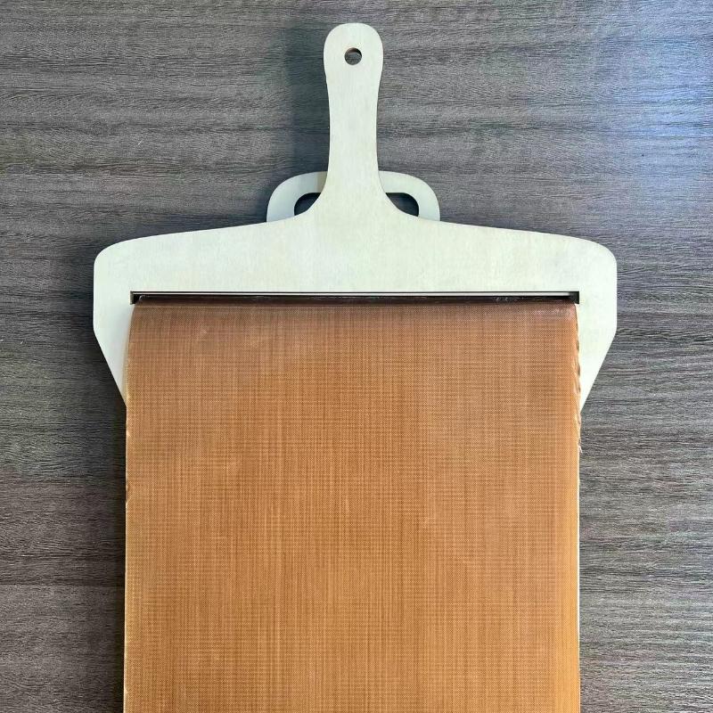 1pcs Portable Sliding Pizza Shovel Dough Tray Sliding Pizza Peel Non-Stick Spatula Paddle with High Temperature Cloth