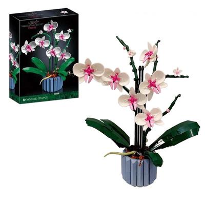 Butterfly Orchid Building Blocks Flower Succulents Potted Building Blocks FIT for 10311 Romantic Kit Assembly Building Toy Girl Gift