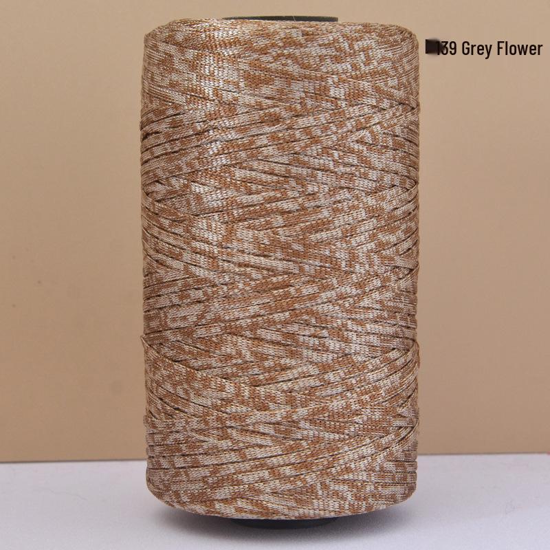 Hand-Woven Mercerized Cotton & Linen Ice Silk Yarn for DIY Crochet Bags, Hats, and Cushions