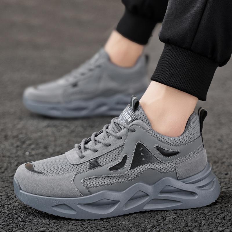 Spring Men's Shoes New Breathable Mesh Shoes Men's Sports Shoes Trendy Versatile Platform Casual Running Shoes