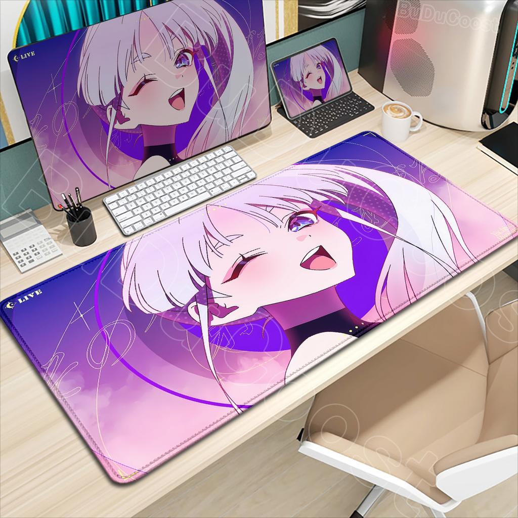 Mouse Pad de Anime Impresso em HD Fofo Princesa Cósmica Kaguya Iroha Sakayori Yachiyo Runami Tapete Antiderrapante para Teclado para Geeks e Gamers