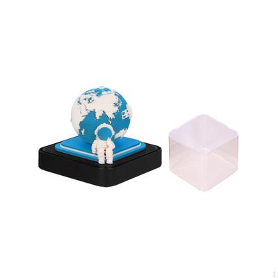Time Piece Calendar Desktop Decoration 3D Earth for Office