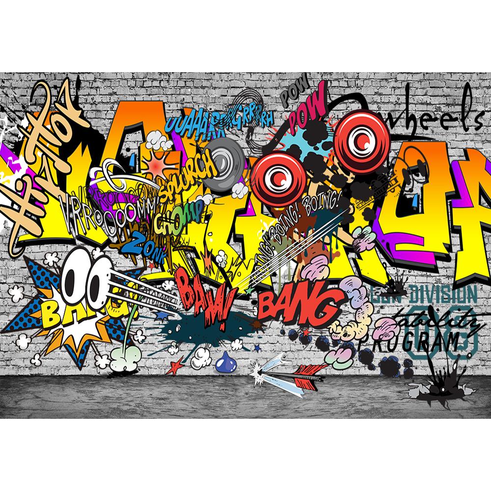 3d Graffiti Wallpaper For Walls Street Graffiti 3d Wall Mural Bedroom Living Room Corridor Wall Mural Wallpaper