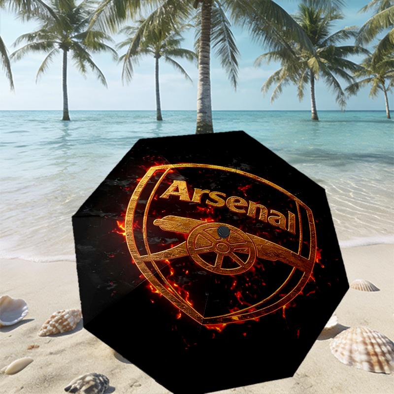 Arsenal F.C Print Umbrella Automatic Opening/ Closing - Portable Foldable Design - Daily Use for Travel/Outdoor - Gift for Birthday