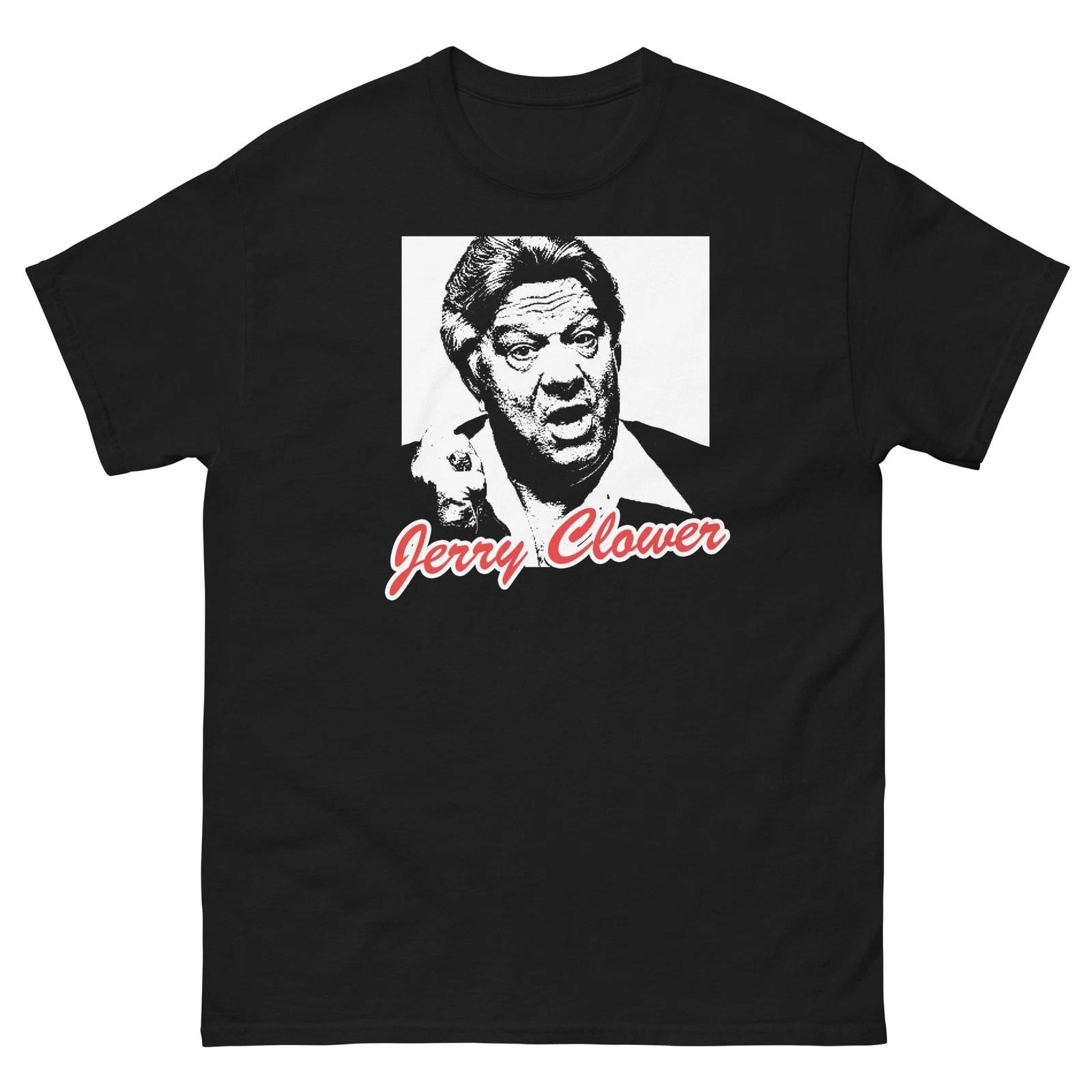 

Jerry Clower Black Graphic 100% Cotton T-shirt Mens Tees Top TShirt Unisex classic tee 4XL