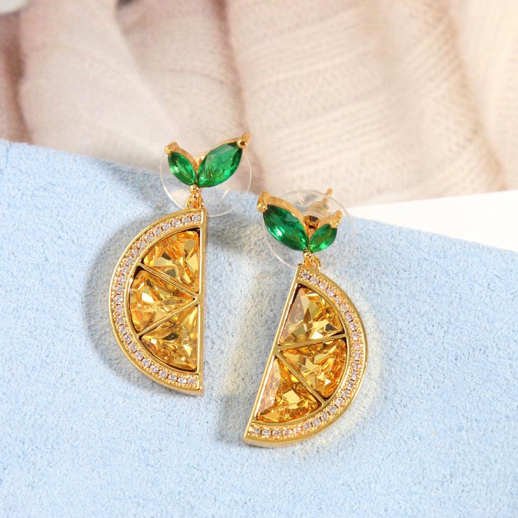 New Hot Brand Vintage Earrings for Women Gift Luxury Jewelry Fashion Orange Type Designer Eardrop Lady Party Stud Earrings