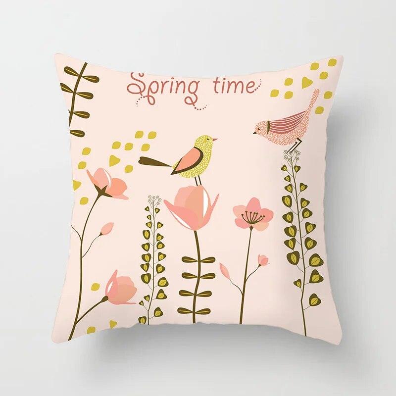 Abstract Painting Flower Cushion Cover Pillow  Home Sofa Car Decorative