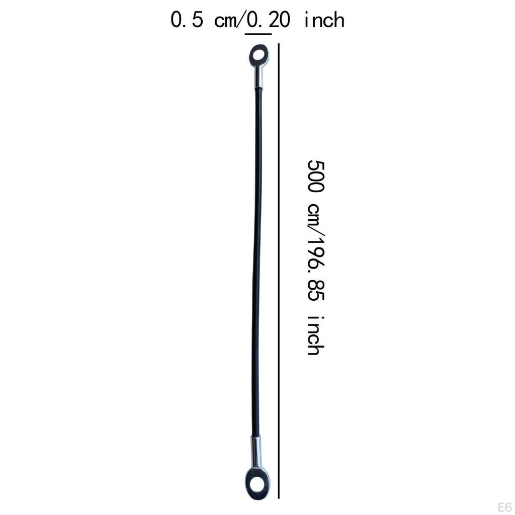 Fitness kladkové lanko 5mm DIY příslušenství pro domácí posilovnu víceúčelové náhradní tricepsové