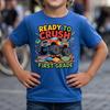 Monster Truck First Grade and Kids Tshirt, Back To School Boy Tee