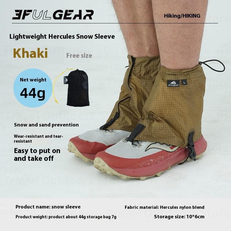 3F UL GEAR Outdoor Winter Snow Shoes Cover Hercules Nylon Waterproof Lightweight Hiking Skiing Legging Gaiter Climbing Equipment хаки