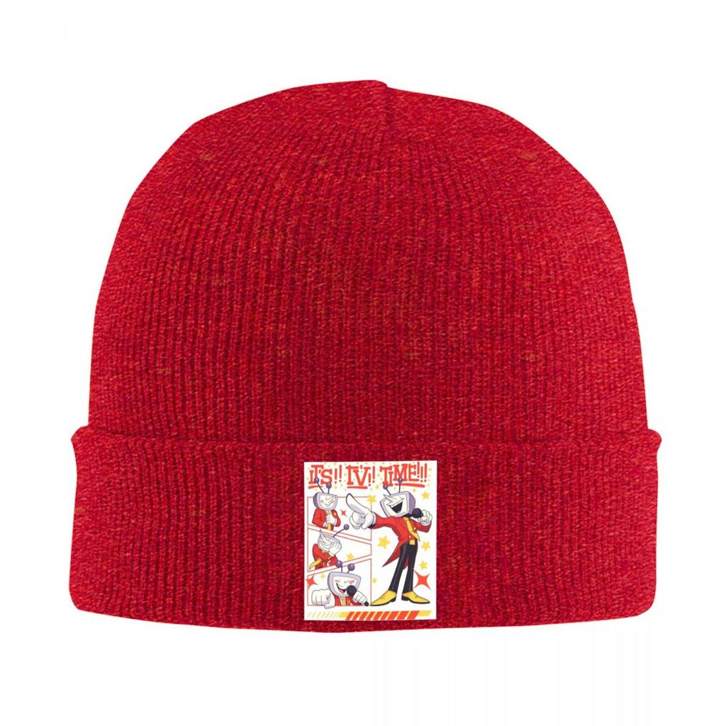 Deltarune Tenna TV Time Warm Knitted Cap Winter Knit Bonnet Hat Skullies Beanies Hip Hop Caps for Unisex