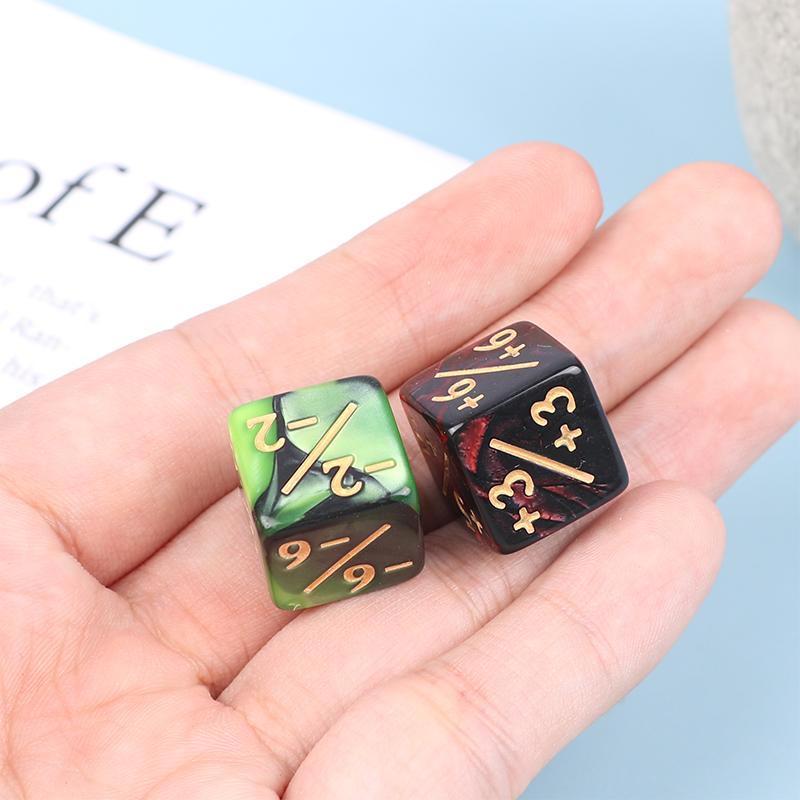 1 Stk. 16 mm 6-seitige Würfelzähler +1/-1 Würfel Kinderspielzeug Zählwürfel für Spiel