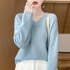 Women's Cashmere Sweater Qinghe Cashmere 30% Cashmere 70% Wool Autumn and Winter Pullover Warm and Fashionable