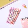 Pastel Pink Ergonomic Press Mechanism Gel Pen, No Smudge Smooth Writing Design, For Teens School Office Daily Use