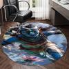 Avatar Printed Round Rug Carpet Chair Rug Area Rug Entryway Doormats,for Office Chair Living Room Bedroom Kitchen Room.