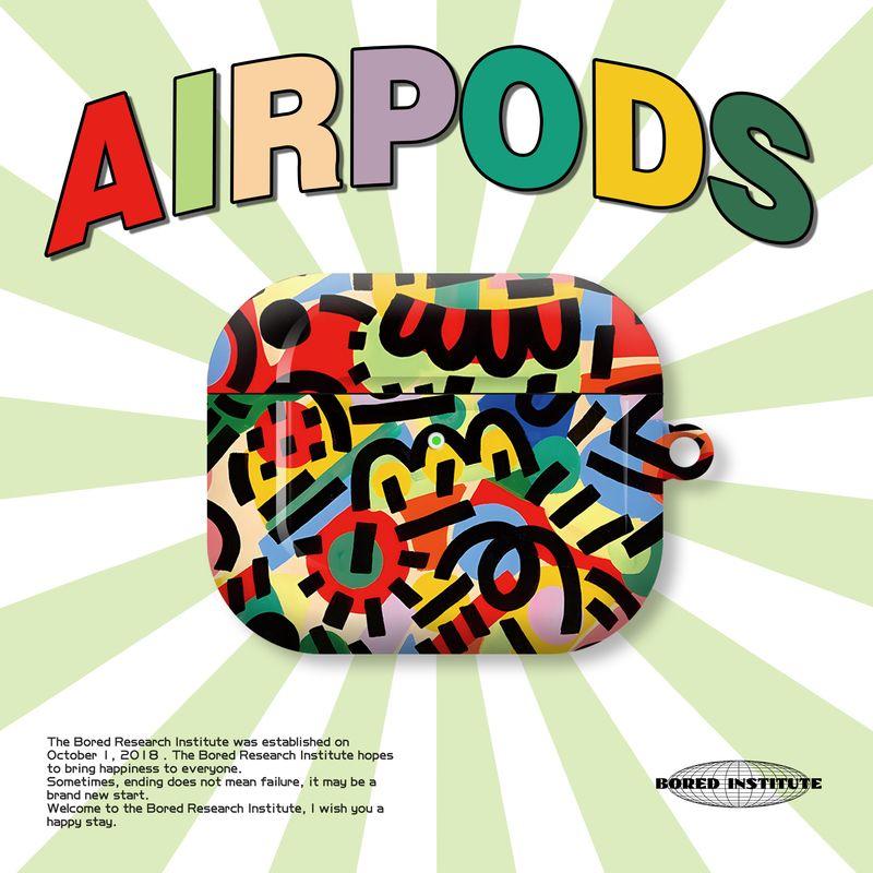 

Art Minimalist for Airpods3 Generation Earphone Case Airpodspro Second Generation/Generation Protective Case Glossy Hard Case Airpods4 Generation Apple AirPods